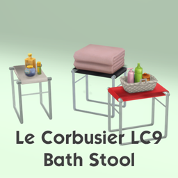 Le Corbusier LC9 Bath Stool