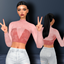 MILENA LONG SLEEVE BLOUSE logo