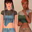 Denim Collection - Asimetrical Top logo