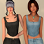 Denim Collection - Corset Top logo