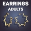 Large Star Hoop Earrings logo