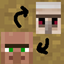 Trade golems and Iron villagers logo