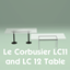 Le Corbusier LC11  and LC12 Table logo