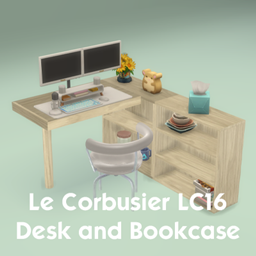 Le Corbusier LC16 Desk and Bookcase logo