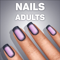 Short Square Dark Frame Nails