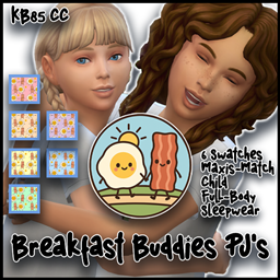 Breakfast Buddies Kids' Pajamas project image