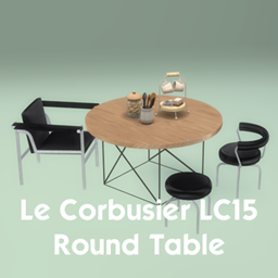 Le Corbusier LC15 Round Table logo