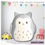 Cute owl plush cushion logo