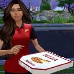 Pizza delivery career By choossims   /  Spanish translation by GatamolLunastra