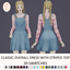 Classic Overall Dress with Striped Top logo