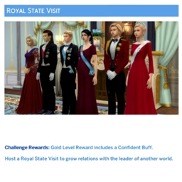 Royal State Visit by kiarasims4mods Spanish translation