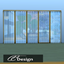 Very elegant semi-transparent lace curtain logo