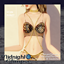 Elegant Celestial Gold Lace Lingerie Brassiere logo
