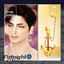 Anchor Charm Chain Double Coop Earring (Left/Right Earrings) logo