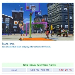 Activity Basketball School by Kiarasims4mods (Portuguese translation) logo