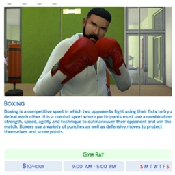 Boxing career by Kiarasims4mods Portuguese translation project image