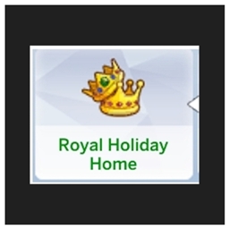 Royal Vacation Home Lot Trait by kiarasims4mods Spanish translation