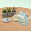 Tea set and wooden tray logo