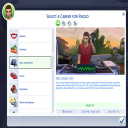 DJ Career By KiaraSims4Mods | Chinese Translation logo