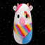 Standalone Pride Plush Cow logo