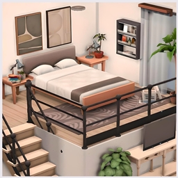 Luina Loft Bedroom NO CC