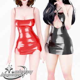 KHY - VINIL MINI DRESSES