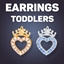 Princess Heart Stud Earrings For Toddlers logo