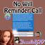 No Will Reminder Call logo