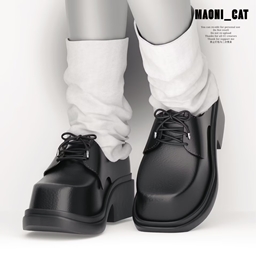 [Maoni_cat]Square-toed Derby shoes logo
