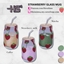 Strawberry glass mug - set logo