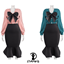 Ribbon Detailed Knit Cardigan with Flared Dress S303 logo