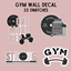 Gym Wall Decal logo