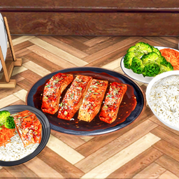 Teriyaki Salmon with Rice & Broccoli Custom Recipe