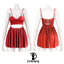 Lace Up Back Ruffle Mini Dress S293 logo