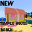 Simple beach house logo