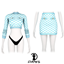 Medusa Checkeredboard-print Cropped Jumper and Mini Skirt logo