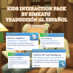 Kids Interaction Pack By Simkatu | Spanish Translation By Dareksimmer
