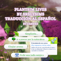 PlantSim Lives By SrslySims | Spanish Translation By Dareksimmer logo