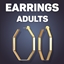 Thick Octagon Hoop Earrings logo