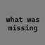 WhatWasMissing logo