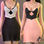 Aurum - short dress with corset logo