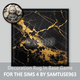 HQ Gold Marble Square Dance Rug #2 Samtuse963 logo