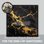 HQ Gold Marble Square Dance Rug #2 Samtuse963 logo