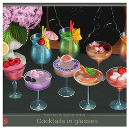 Cocktails in glasses by Somik and Severinka Spanish translation