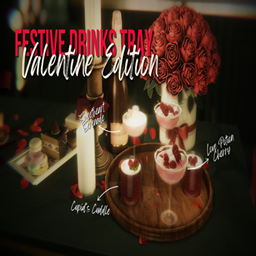 borschsmetania Festive Drinks Tray - Valentine's / translation spanish by Monisims