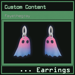 cute ghost earrings by fayethegray