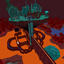 Warped Crimson Island logo