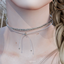 [EGGSIMS] metal sting choker logo