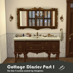 Cottage Diaries Part I - En suite bathroom logo