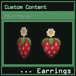 dangling strawberry earrings by fayethegray